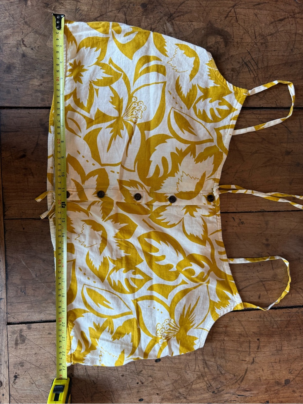 Madewell Mustard and White Floral skirt size xl and tank size small - Picture 3 of 17